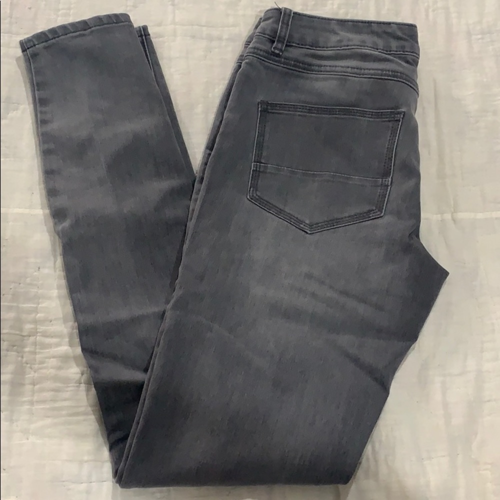 Gray Denim Skinny Jeans